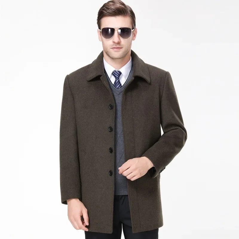 Cashmere 60% Wool Coat Men's Polo Collar Plush Thick Warm Coats for Men Business Casual Clothing Male Clothes Abrigos FCY4723
Cashmere 60% Wool Coat Men's Polo Collar Plush Thick Warm Coats for Men Business Casual Clothing Male Clothes Abrigos FCY4723