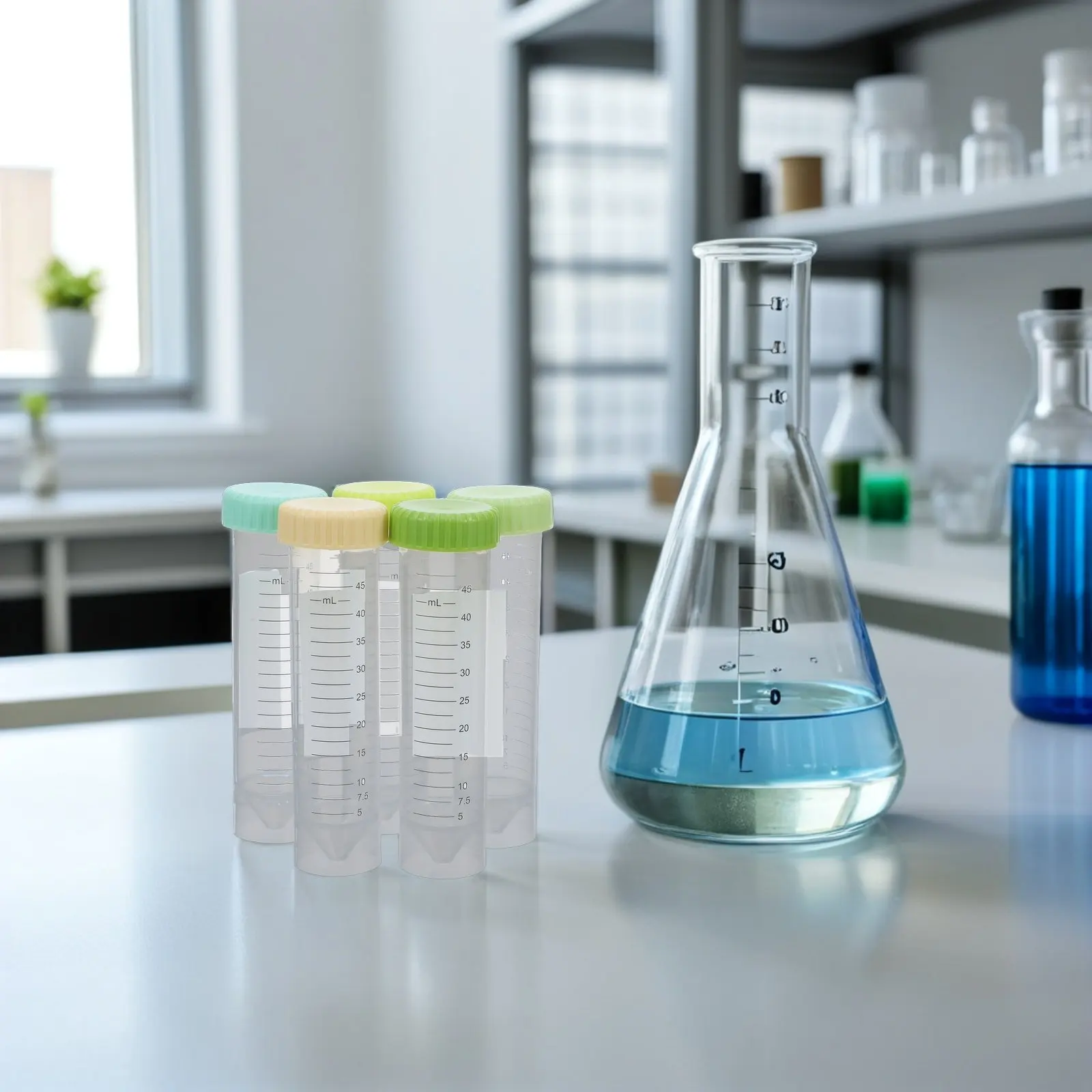 25Pcs Laboratory Centrifuge Tubes High Transparency Polypropylene Screw Caps Leakproof 50Ml Lab Sample Conical Test Tubes
25Pcs Laboratory Centrifuge Tubes High Transparency Polypropylene Screw Caps Leakproof 50Ml Lab Sample Conical Test Tubes