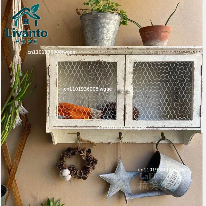 Handmade American Country Wooden Antique Wall Cabinet Chinese Fir Kitchen Wall Cupboard for Coffee Shop Garden Decoration
Handmade American Country Wooden Antique Wall Cabinet Chinese Fir Kitchen Wall Cupboard for Coffee Shop Garden Decoration