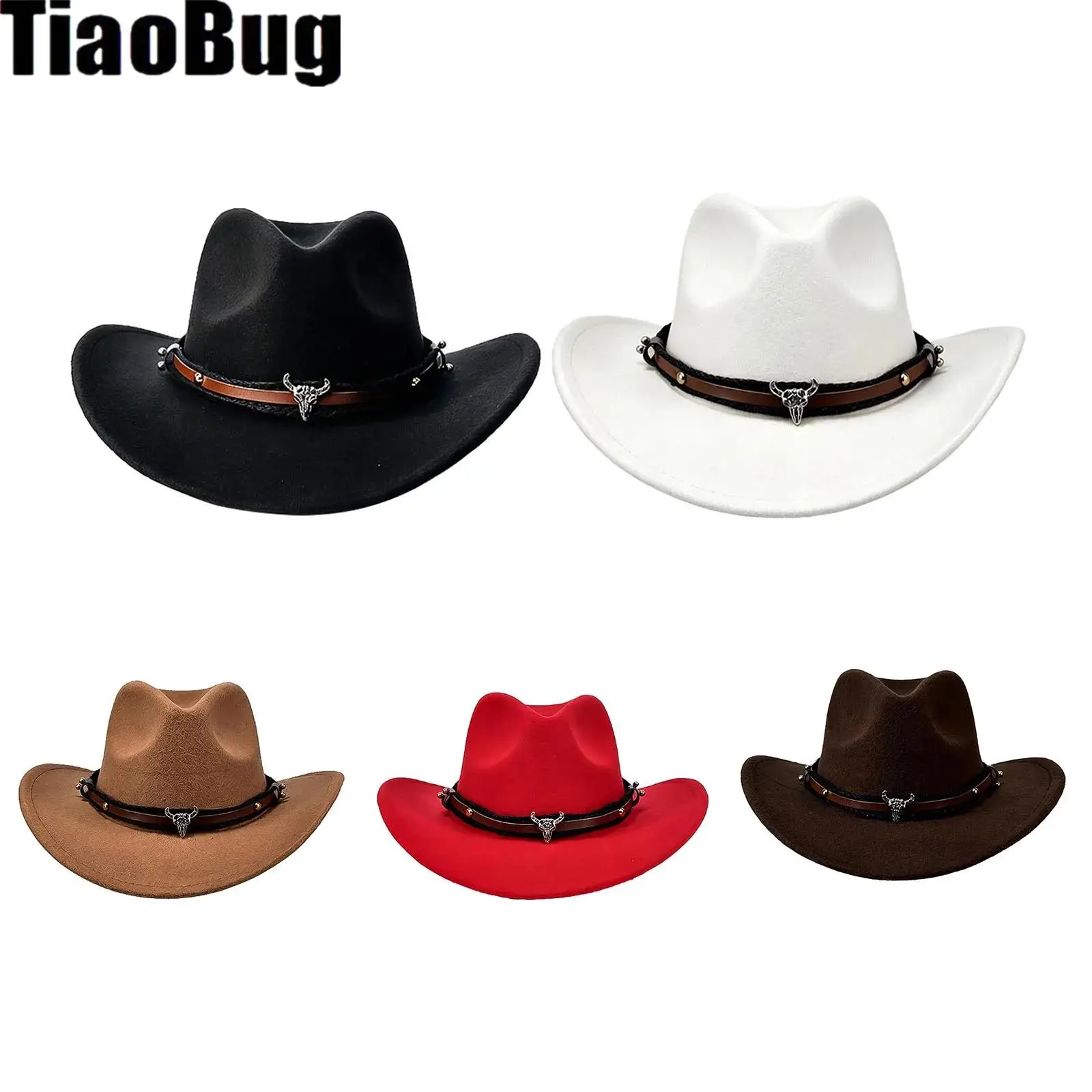 Kids Boys Girls Unisex Western Cowboy Wide-brimmed Hat Cap with Retro Band And Bull-shaped Decoration for Halloween Cosplay
Kids Boys Girls Unisex Western Cowboy Wide-brimmed Hat Cap with Retro Band And Bull-shaped Decoration for Halloween Cosplay