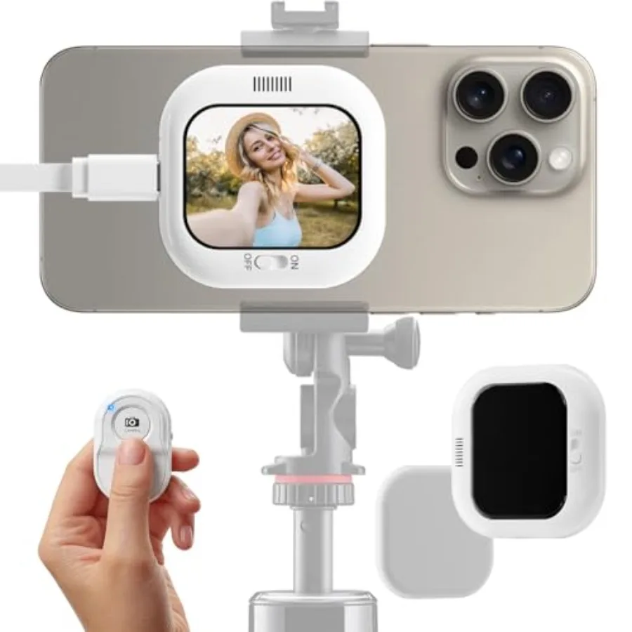 Vlogmate Mini Phone Vlog Selfie Monitor Screen for rear camera selfies/vlogging/live/TikTok, phone holder clip mount, AMOLED di
Vlogmate Mini Phone Vlog Selfie Monitor Screen for rear camera selfies/vlogging/live/TikTok, phone holder clip mount, AMOLED di
