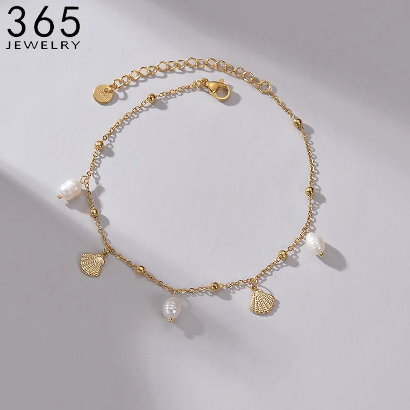 Fashion High Quality Shell Pearl Bracelet Stainless Steel Gold Color For Women Bangle Girl Jewelry Gift
Fashion High Quality Shell Pearl Bracelet Stainless Steel Gold Color For Women Bangle Girl Jewelry Gift