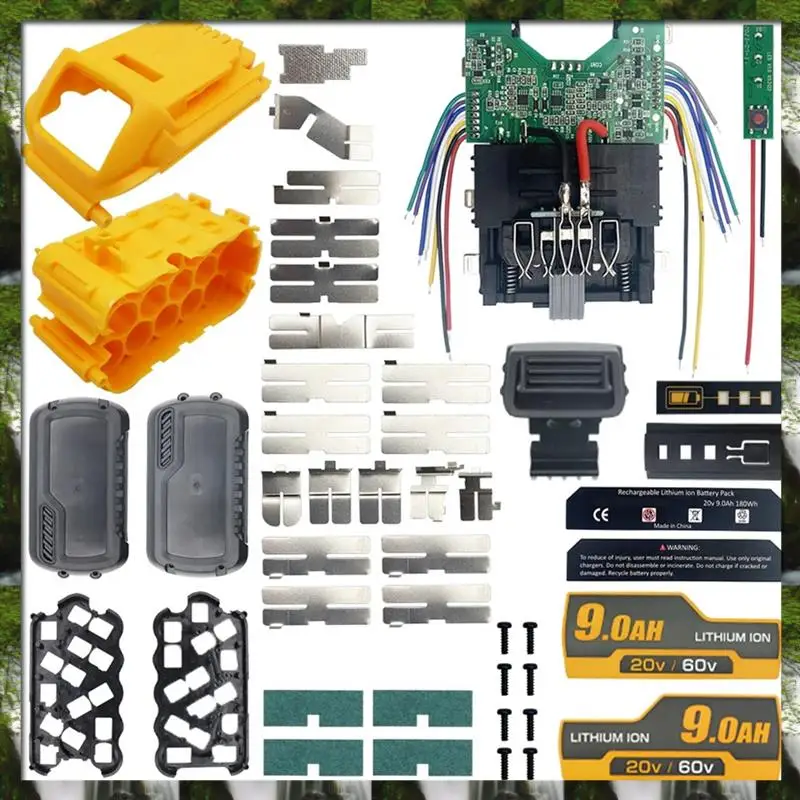 Новый пластиковый корпус литиевой батареи Fordewalt DCB609, аккумулятор Fordewalt, 20 В, литиевая батарея, 15 отверстий, 18650, пластиковая литиевая батарея
Новый пластиковый корпус литиевой батареи Fordewalt DCB609, аккумулятор Fordewalt, 20 В, литиевая батарея, 15 отверстий, 18650, пластиковая литиевая батарея