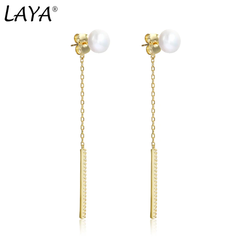 LAYA 925 Sterling Silver Natural White Pearl Long Drop Earrings For Women Party Classic Original Modern Jewelry 2025 Trend New
LAYA 925 Sterling Silver Natural White Pearl Long Drop Earrings For Women Party Classic Original Modern Jewelry 2025 Trend New