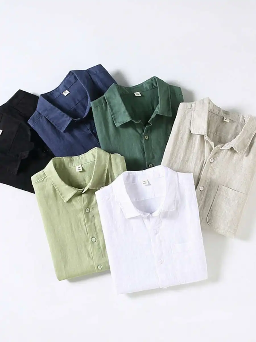 Новая мужская рубашка из чистого льна, летняя, тонкая, в стиле ретро, повседневная, базовая, весенне-летняя, с квадратным воротником, цветная
Новая мужская рубашка из чистого льна, летняя, тонкая, в стиле ретро, повседневная, базовая, весенне-летняя, с квадратным воротником, цветная