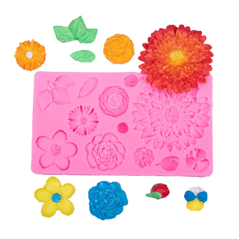 New Baking Tools Fondant Korean Bean Paste Flower Sunflower Cake Decoration Chocolate Mold Baking Accessories
New Baking Tools Fondant Korean Bean Paste Flower Sunflower Cake Decoration Chocolate Mold Baking Accessories