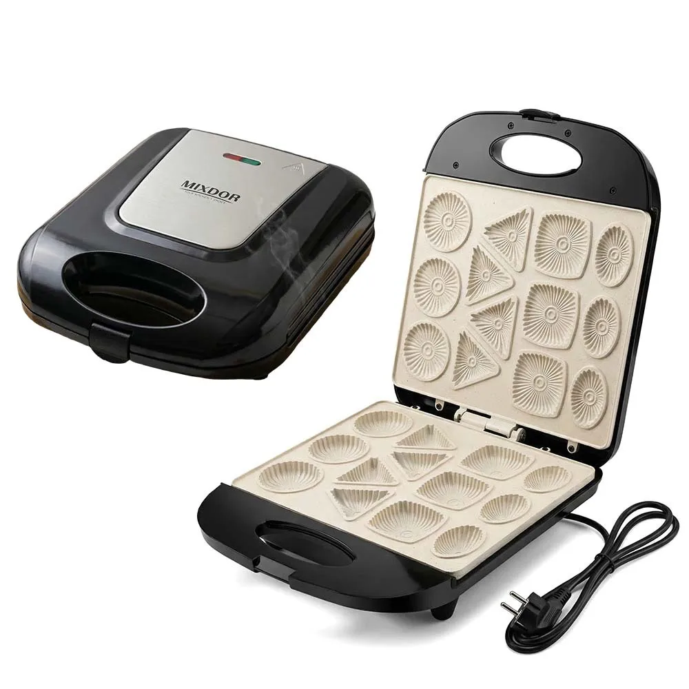 European and American standard 16-hole donut maker, biscuit, snack, breakfast, and cake machine, double-sided heating, 1400W
European and American standard 16-hole donut maker, biscuit, snack, breakfast, and cake machine, double-sided heating, 1400W