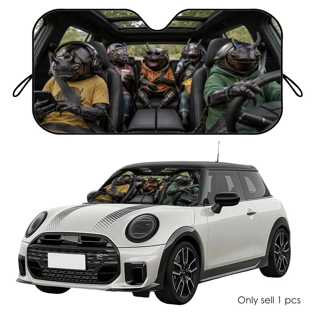 Dung Beetle Driving Travel Sun Visor Reusable Aluminum Foil Car Windshield Sun Visor UV Heat Insulation Cover Shade
Dung Beetle Driving Travel Sun Visor Reusable Aluminum Foil Car Windshield Sun Visor UV Heat Insulation Cover Shade