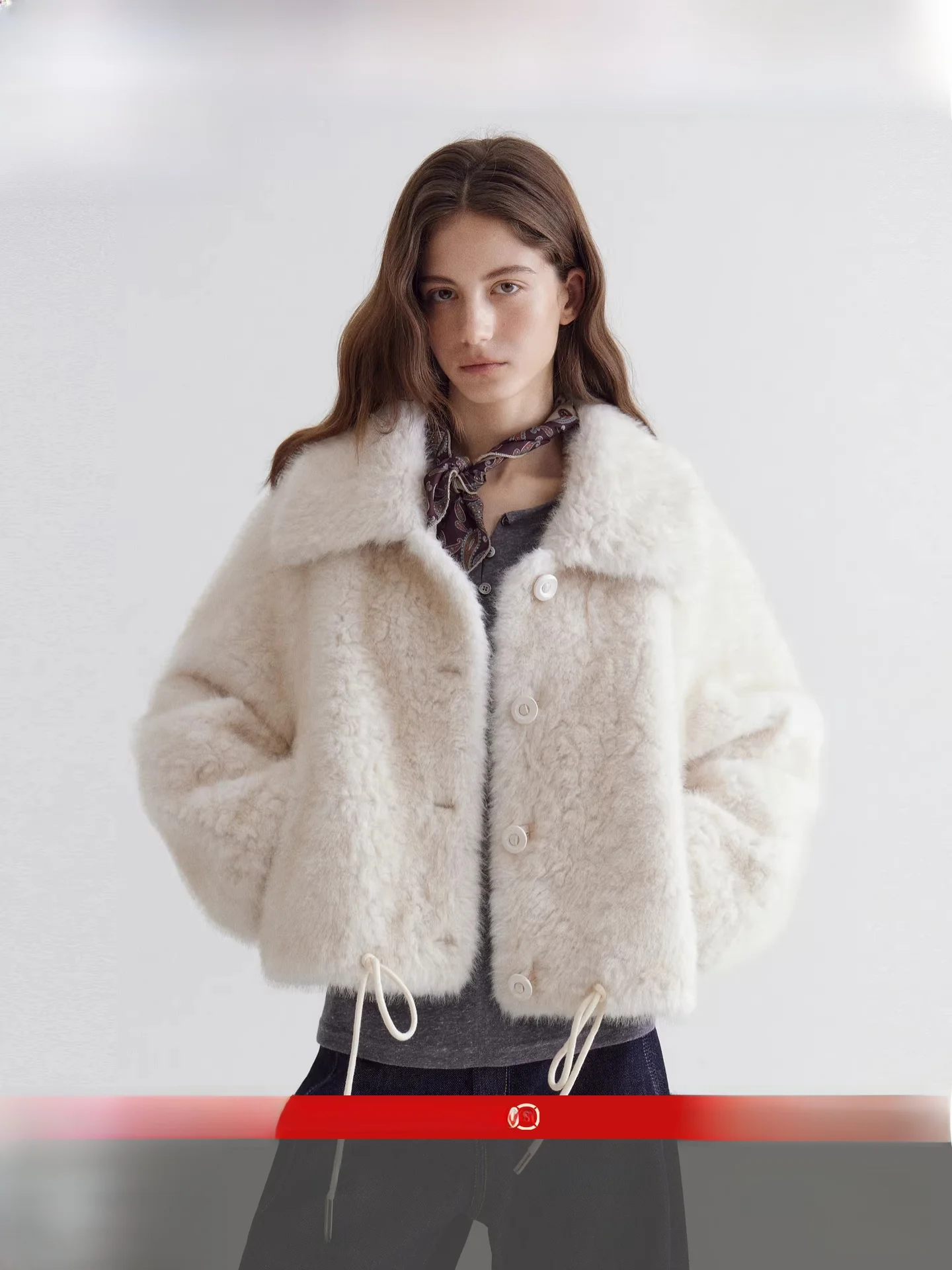 FANO ort Fur Jaet with Stand Collar Dstring Bot Detail Leather Button Casual Loose Sle Long Sve Coat for Young...
FANO ort Fur Jaet with Stand Collar Dstring Bot Detail Leather Button Casual Loose Sle Long Sve Coat for Young...