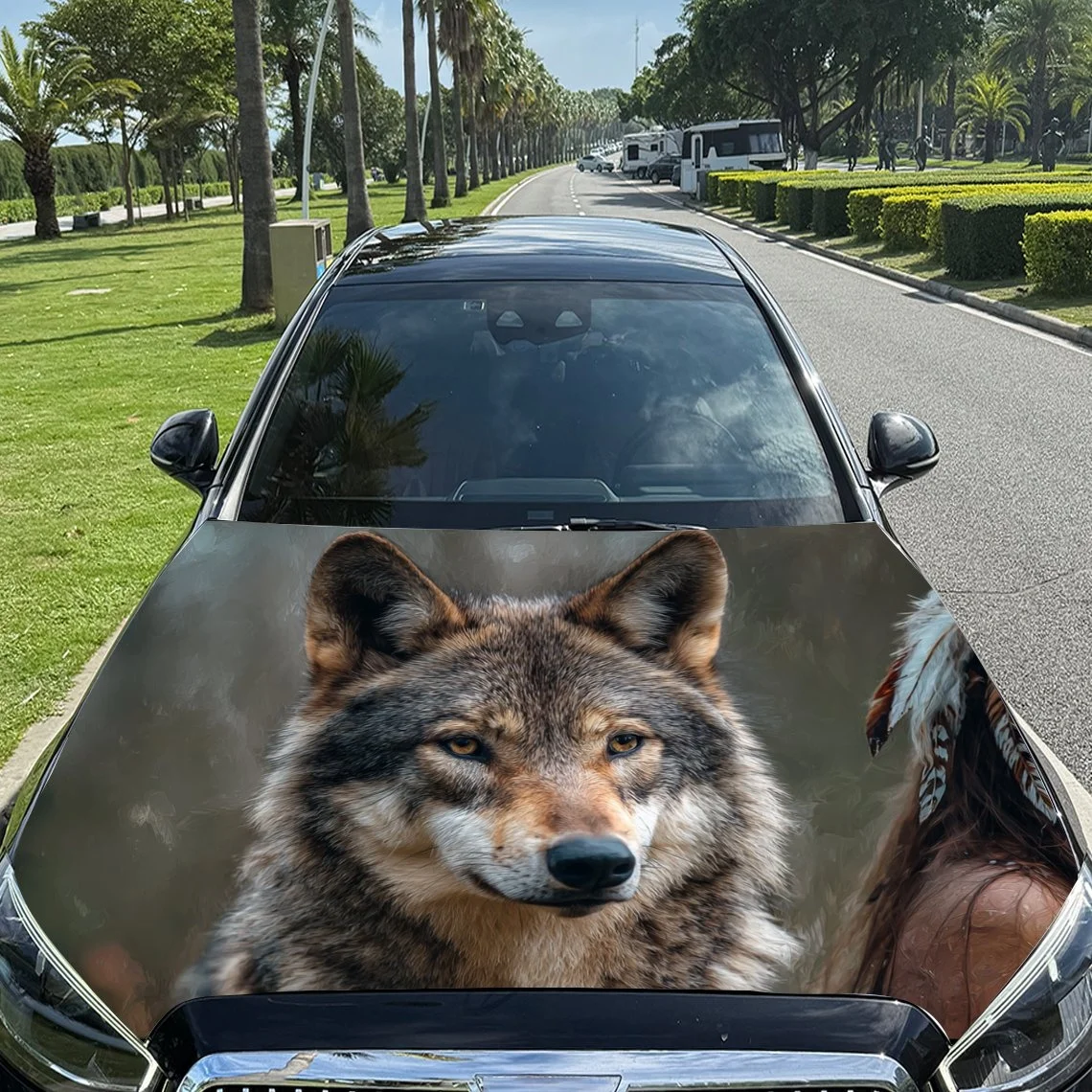 Wolf Gaze Cool Car Hood Sticker PVC Self Waterproof Stick, Striking Auto Exterior Accessories Decor Protect Gift for Car Lover
Wolf Gaze Cool Car Hood Sticker PVC Self Waterproof Stick, Striking Auto Exterior Accessories Decor Protect Gift for Car Lover