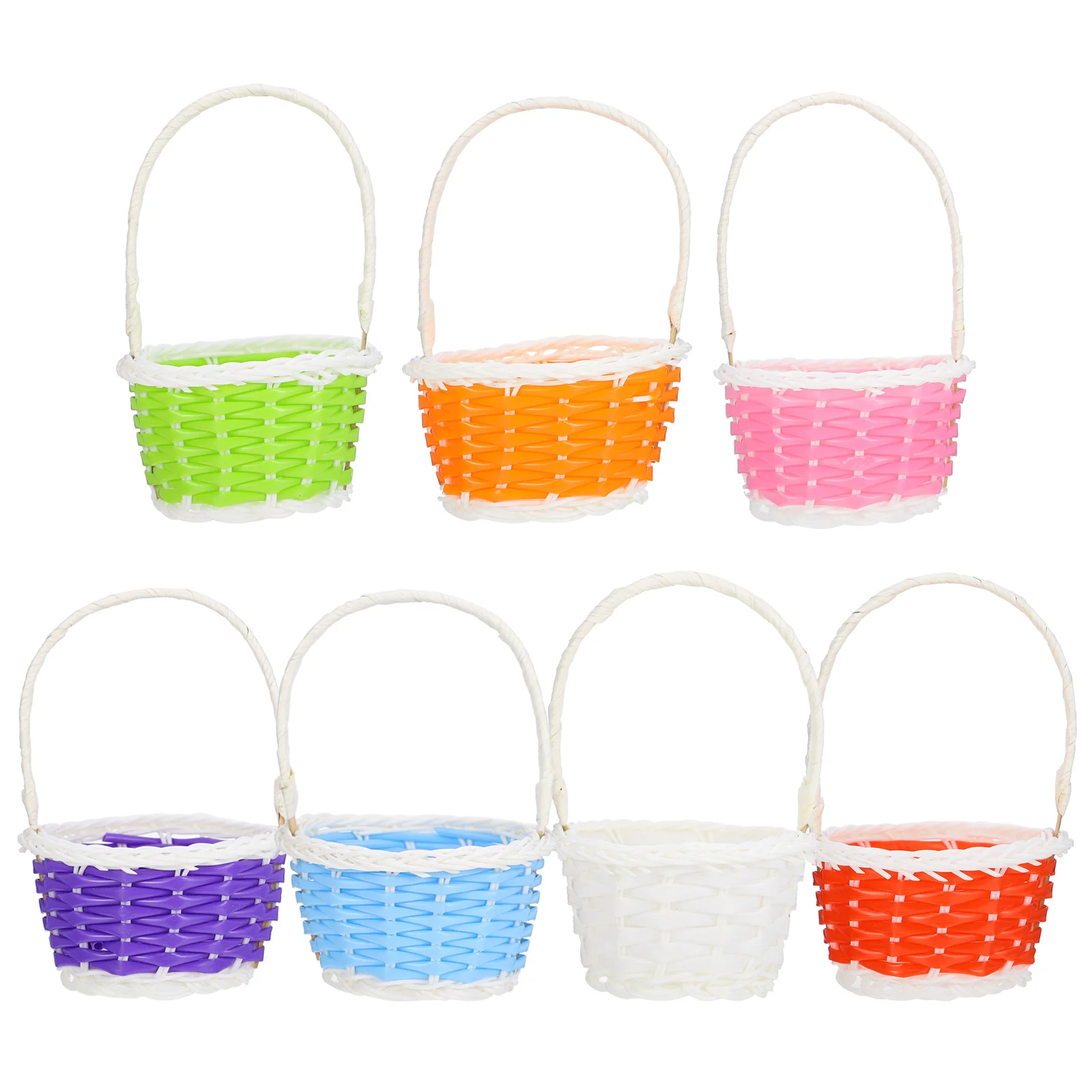 7 Pcs Basket Round Plastic Craft Baskets Easter Folding Toy Flower Holders Fruit Storage Bins Lightweight Safe Hygienic
7 Pcs Basket Round Plastic Craft Baskets Easter Folding Toy Flower Holders Fruit Storage Bins Lightweight Safe Hygienic