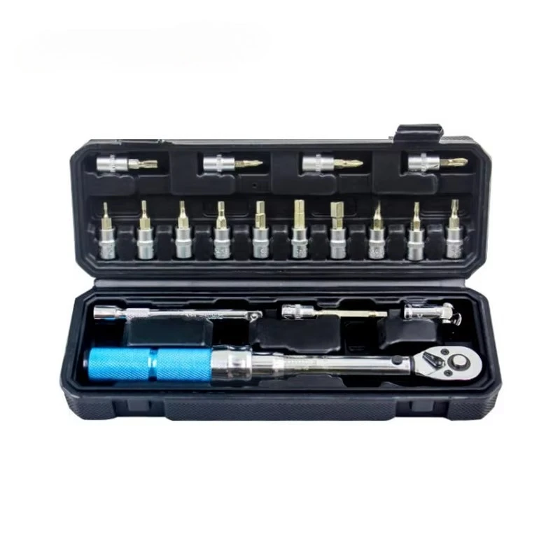 1/4Inch 2-20Nm 18pcs Bike Repair Torque Wrench Set for Household Bicycle Repair Kit Cycling Tools
1/4Inch 2-20Nm 18pcs Bike Repair Torque Wrench Set for Household Bicycle Repair Kit Cycling Tools
