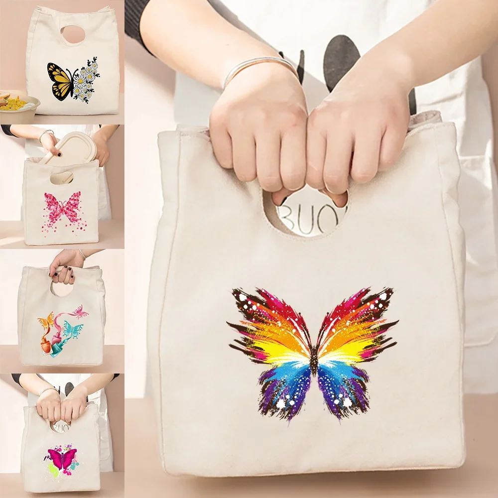 Portable Lunch Bag Waterproof Thermal Insulated Box Bento Pouch Dinner Insulation Handbags Student Cooler Bags Butterfly Print
Portable Lunch Bag Waterproof Thermal Insulated Box Bento Pouch Dinner Insulation Handbags Student Cooler Bags Butterfly Print