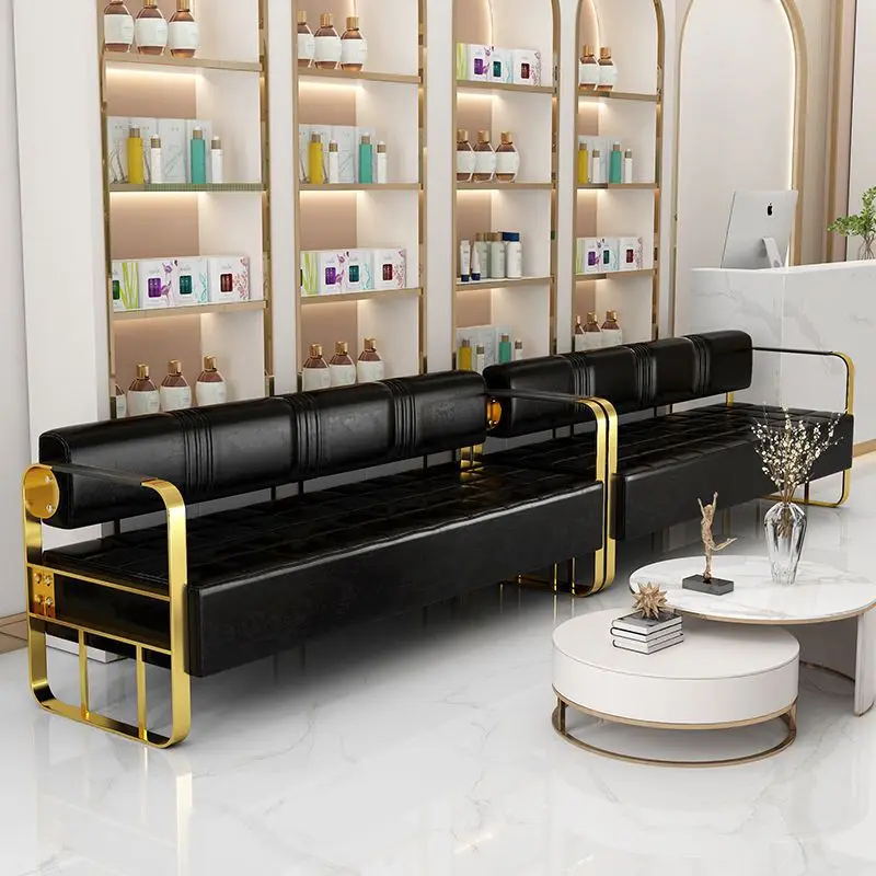 Modern simple custom beauty salon hair barbershop waiting chair shampoo furniture waiting area
Modern simple custom beauty salon hair barbershop waiting chair shampoo furniture waiting area