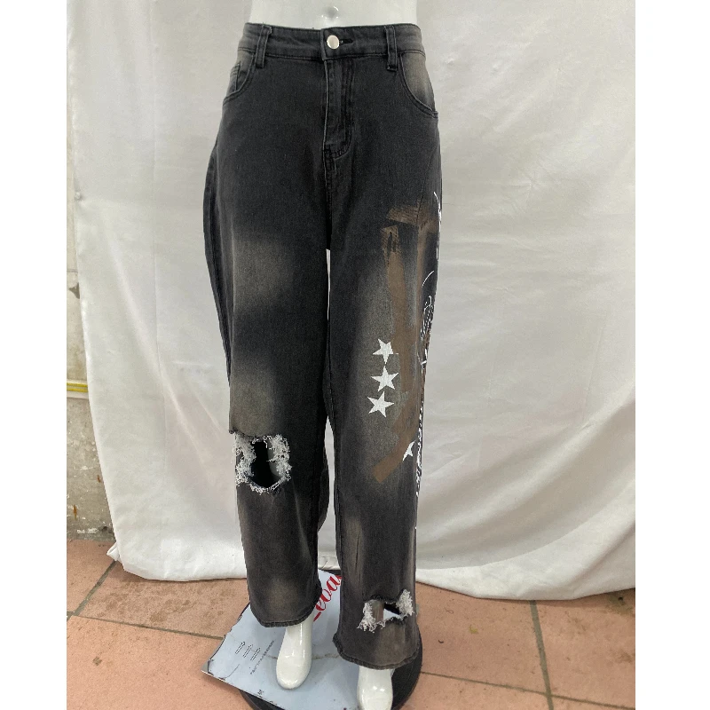 Unisex Retro Print Loose Straight Jeans American Street Style High Street Trend Washed Old Personalized 2026 New Pants
Unisex Retro Print Loose Straight Jeans American Street Style High Street Trend Washed Old Personalized 2026 New Pants