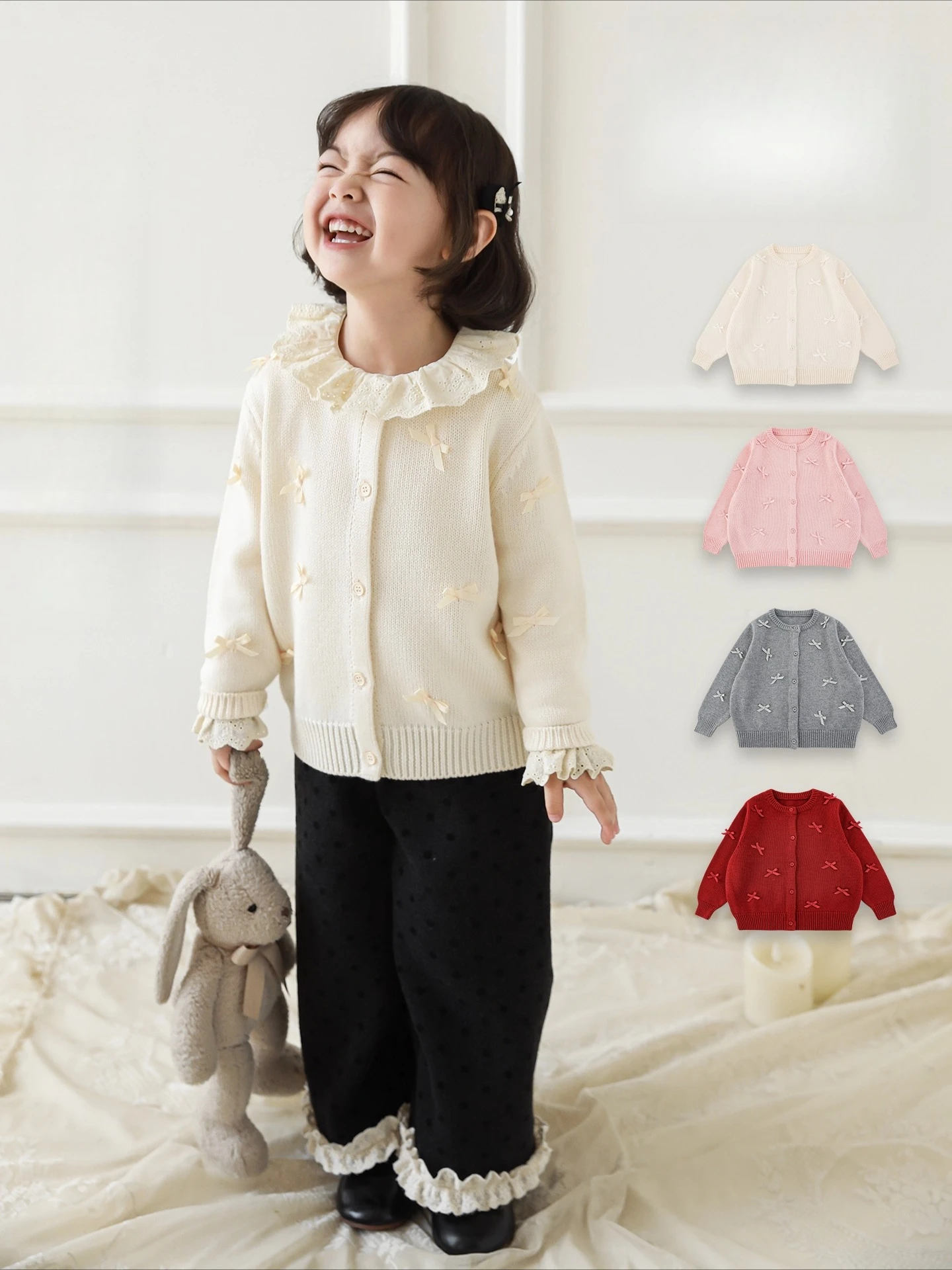 Girls 2025 Wool Blend Cardigan Ribbon Bow Thermal Knit Coat Soft Touch Outerwear Christmas Gift Kids 1-7 Years
Girls 2025 Wool Blend Cardigan Ribbon Bow Thermal Knit Coat Soft Touch Outerwear Christmas Gift Kids 1-7 Years