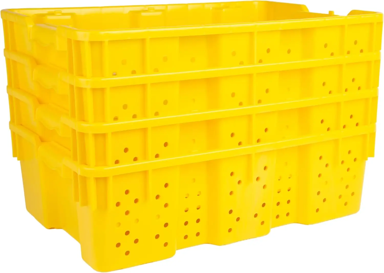Hudson Exchange 24 x 16 x 7.3" (7.5 Gallon) Agricultural Nest and Stack Vented Crate Handled Storage Container Tote, Yel
Hudson Exchange 24 x 16 x 7.3" (7.5 Gallon) Agricultural Nest and Stack Vented Crate Handled Storage Container Tote, Yel