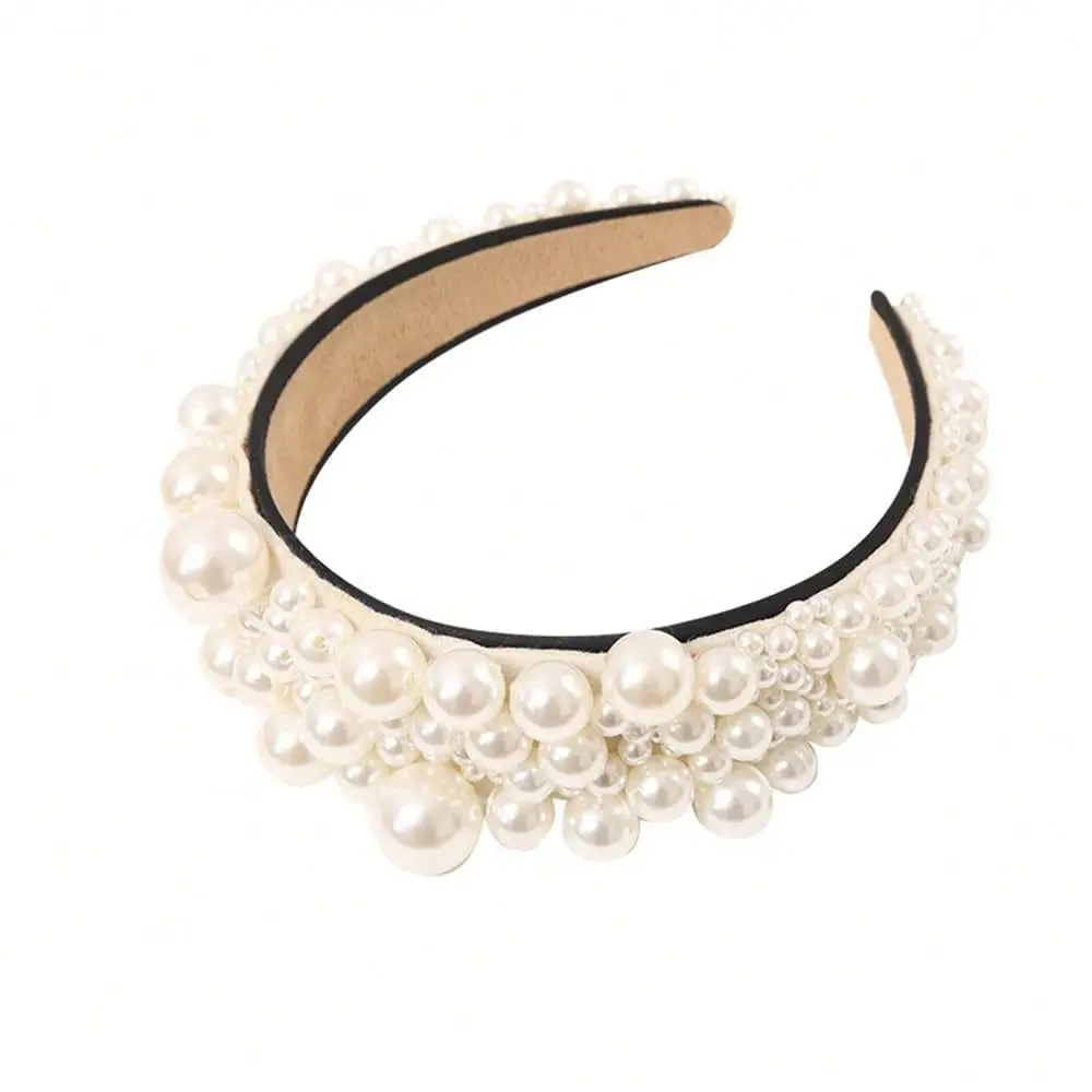 Pearl Headbands Wide Hair Hoop With Pearls Elegant White Pearl Head Band Headwear Bridal Hair Hoop Party Wedding Hair Accessori
Pearl Headbands Wide Hair Hoop With Pearls Elegant White Pearl Head Band Headwear Bridal Hair Hoop Party Wedding Hair Accessori