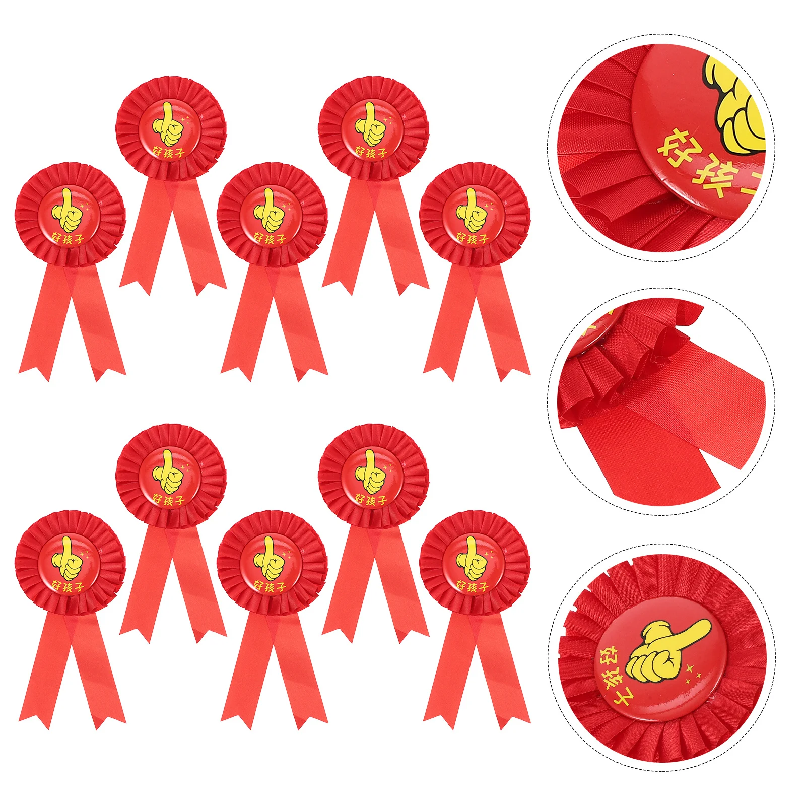 10Pcs Students Award Badges Medal Brooches Reward Pins School Contests Kids Party Encouragement Award Badges
10Pcs Students Award Badges Medal Brooches Reward Pins School Contests Kids Party Encouragement Award Badges