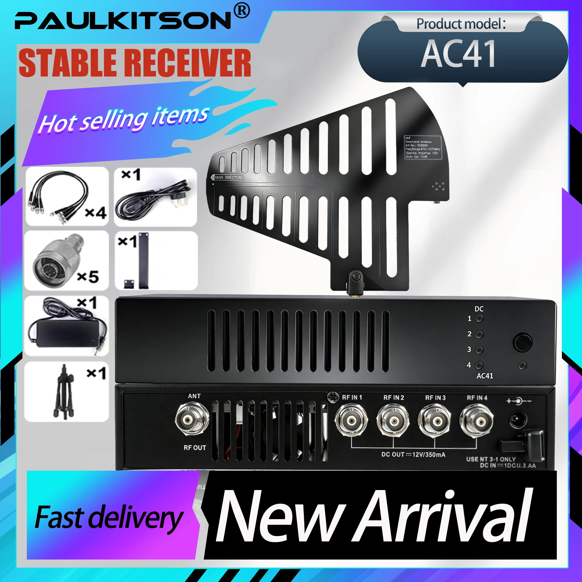 Paulkitson 1:1 AC41 IEM Signal Combiner A2003 Antenna Splitter 450-960Mhz Antenna Distribution For Wireless Monitoring System
Paulkitson 1:1 AC41 IEM Signal Combiner A2003 Antenna Splitter 450-960Mhz Antenna Distribution For Wireless Monitoring System