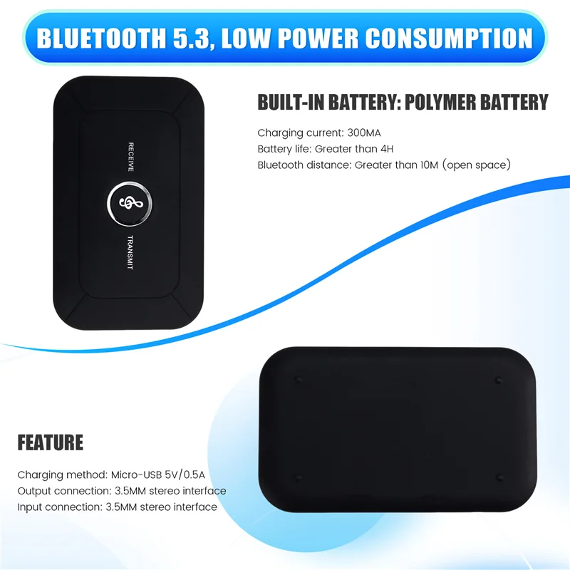 New-Bluetooth 5.3 Audio Receiver Stereo 3.5Mm AUX Jack USB Dongle Music Wireless Adapter For Car PC TV Headphone
New-Bluetooth 5.3 Audio Receiver Stereo 3.5Mm AUX Jack USB Dongle Music Wireless Adapter For Car PC TV Headphone