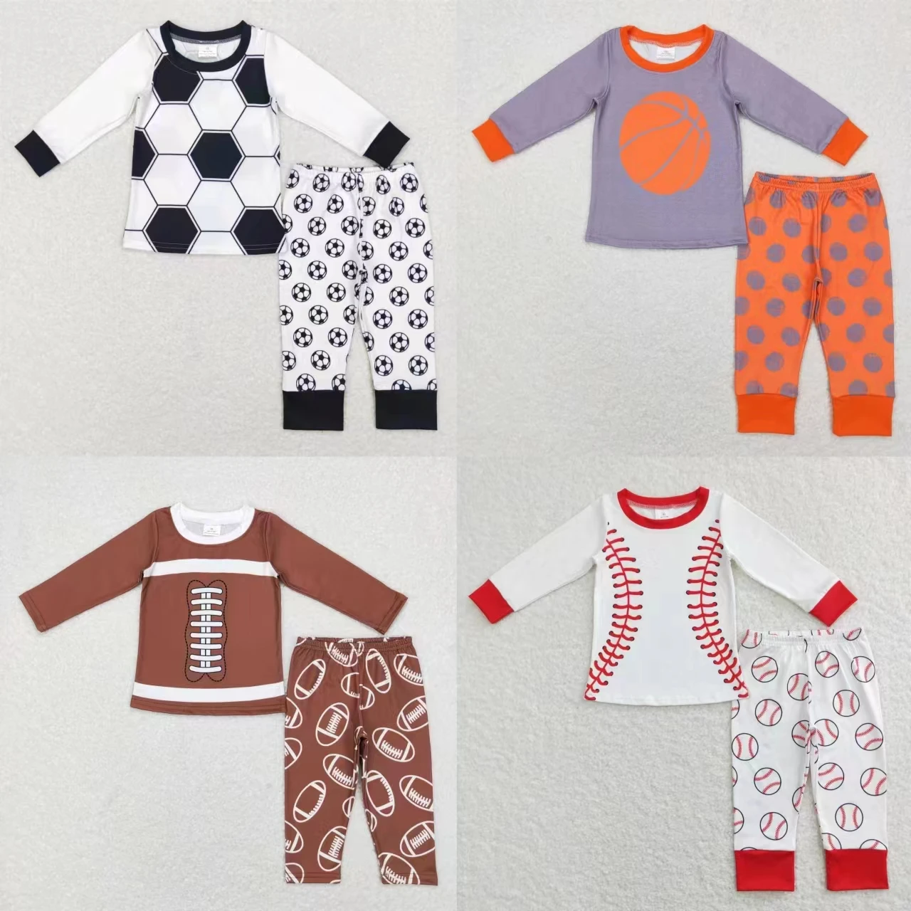 Wholesale Toddler Pajamas Long Sleeves T-shirt Sleepwear Kids Pants Infant Children Trouser Set Baby Boy Ball Outfit Sleepwear
Wholesale Toddler Pajamas Long Sleeves T-shirt Sleepwear Kids Pants Infant Children Trouser Set Baby Boy Ball Outfit Sleepwear