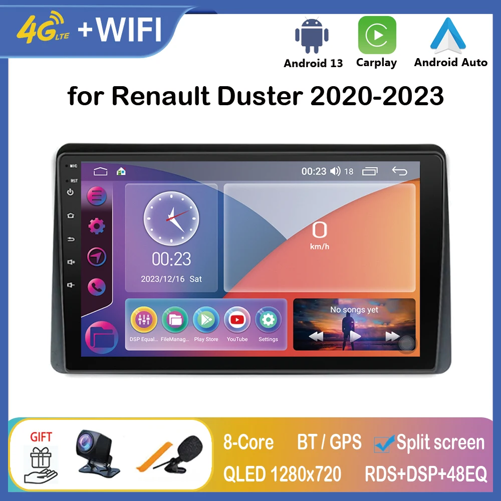 Carplay Android Auto Car Radio For Renault Duster 2020 - 2023 10.1Inch 2 DIN Video Multimedia Player Navigation GPS Audio
Carplay Android Auto Car Radio For Renault Duster 2020 - 2023 10.1Inch 2 DIN Video Multimedia Player Navigation GPS Audio