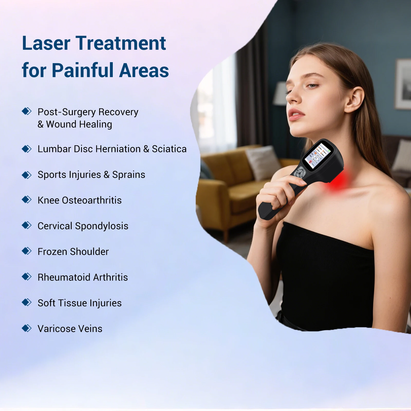 NEWVeterinary Therapy LLLT Class 3B Cold Laser Pain Relief Low Level Infrared Red Light Technology Device for Dogs Wound Healing
NEWVeterinary Therapy LLLT Class 3B Cold Laser Pain Relief Low Level Infrared Red Light Technology Device for Dogs Wound Healing