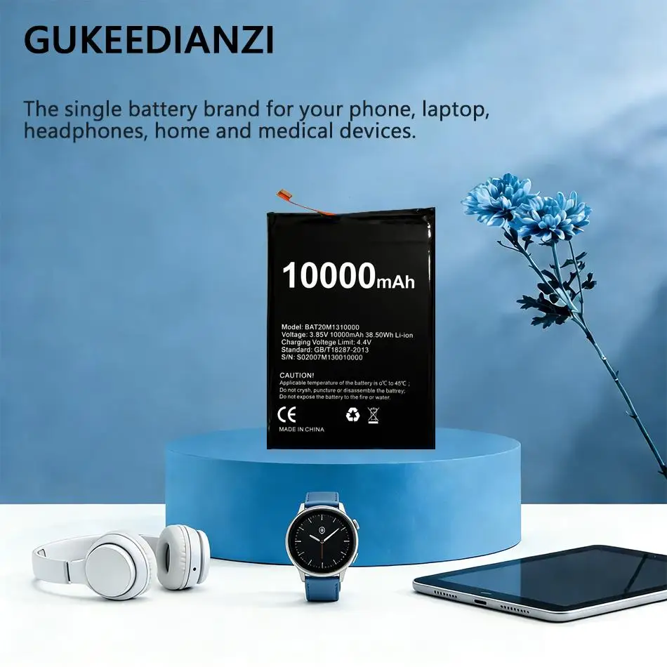 Аккумулятор для мобильного телефона 10000 мАч, высокая емкость, премиум-класс, замена для Doogee S88 Pro BAT20M1310000
Аккумулятор для мобильного телефона 10000 мАч, высокая емкость, премиум-класс, замена для Doogee S88 Pro BAT20M1310000