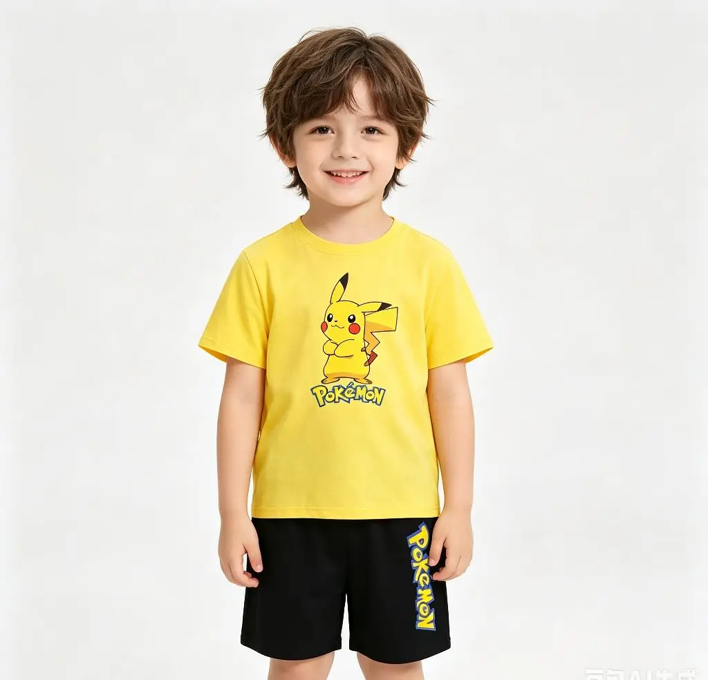 Children's Summer Set Boys and Girls Version Round-neck Cartoon Sports T-shirt - Short-sleeved Short Pants Set Clothing 3-13
Children's Summer Set Boys and Girls Version Round-neck Cartoon Sports T-shirt - Short-sleeved Short Pants Set Clothing 3-13