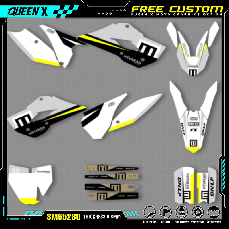 Queen X MOTOR Custom Team мотоциклетные графические наклейки, наборы наклеек для Husqvarna TC85 2014 2015 2016 2017 002
Queen X MOTOR Custom Team мотоциклетные графические наклейки, наборы наклеек для Husqvarna TC85 2014 2015 2016 2017 002