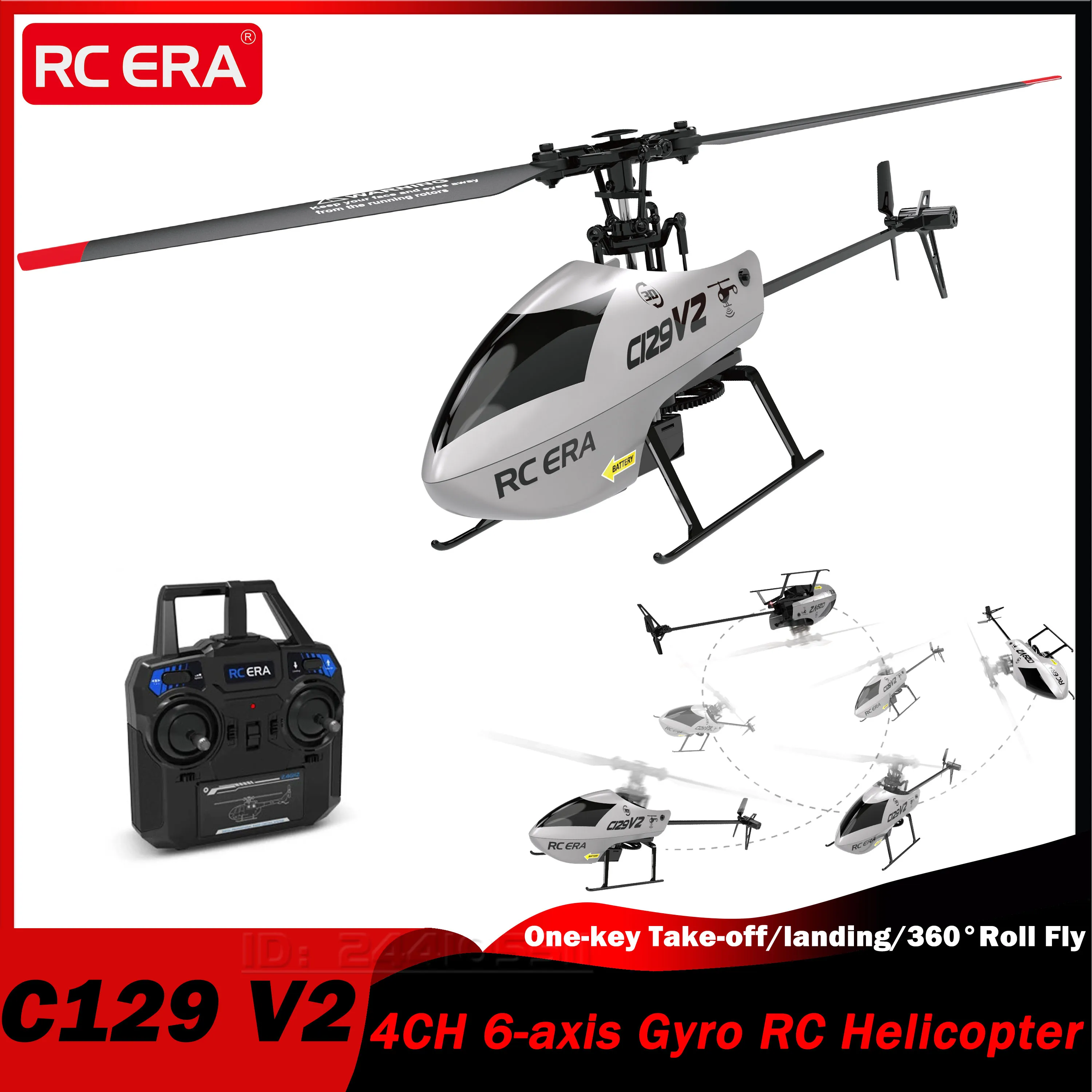 C129 V2 RTF 4CH RC Helicopter 6-axis Gyroscope One-key Take-off/landing 6G Mode 3.7V Battery Transmitter Coreless Motor Part
C129 V2 RTF 4CH RC Helicopter 6-axis Gyroscope One-key Take-off/landing 6G Mode 3.7V Battery Transmitter Coreless Motor Part