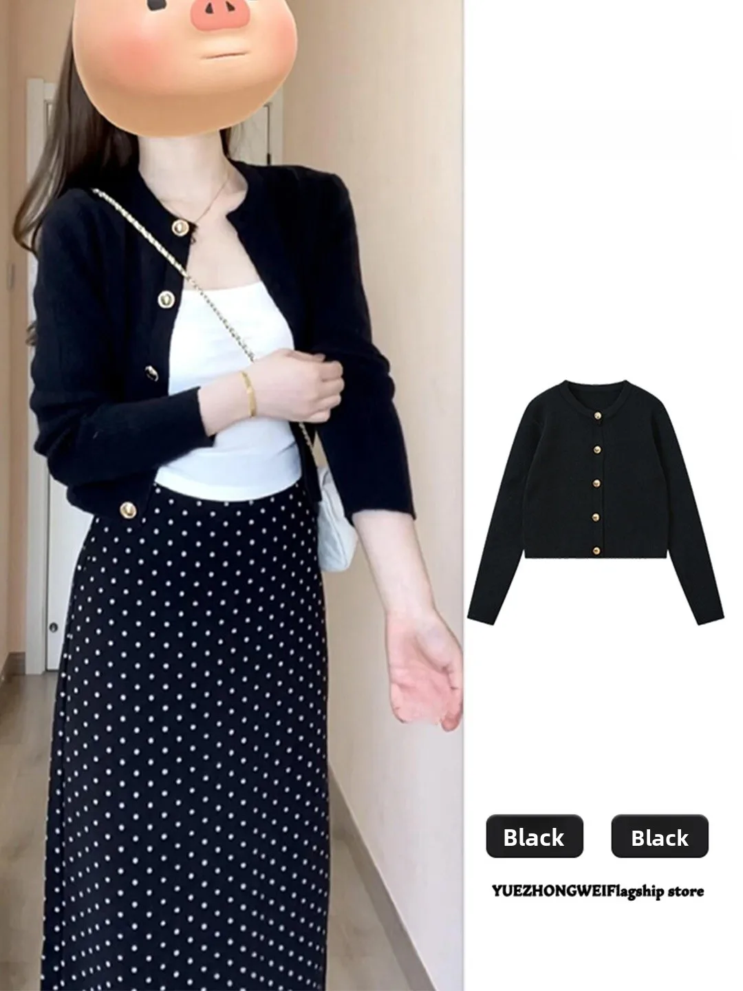 Bla Knitted ort Cardigan Women's Faion Slim Fit round Ne Golden Bule Autumn New Sle Knitwear Top Ele Sle
Bla Knitted ort Cardigan Women's Faion Slim Fit round Ne Golden Bule Autumn New Sle Knitwear Top Ele Sle