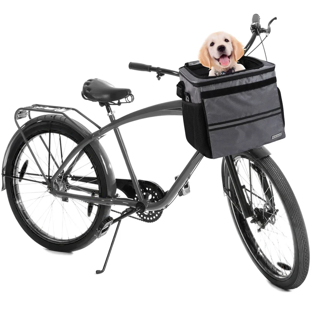 Breathable Mesh Dog Bike Basket - Portable PET Travel Carrier with Easy Detachable Handlebar Mount for Safe Outdoor Cycling
Breathable Mesh Dog Bike Basket - Portable PET Travel Carrier with Easy Detachable Handlebar Mount for Safe Outdoor Cycling