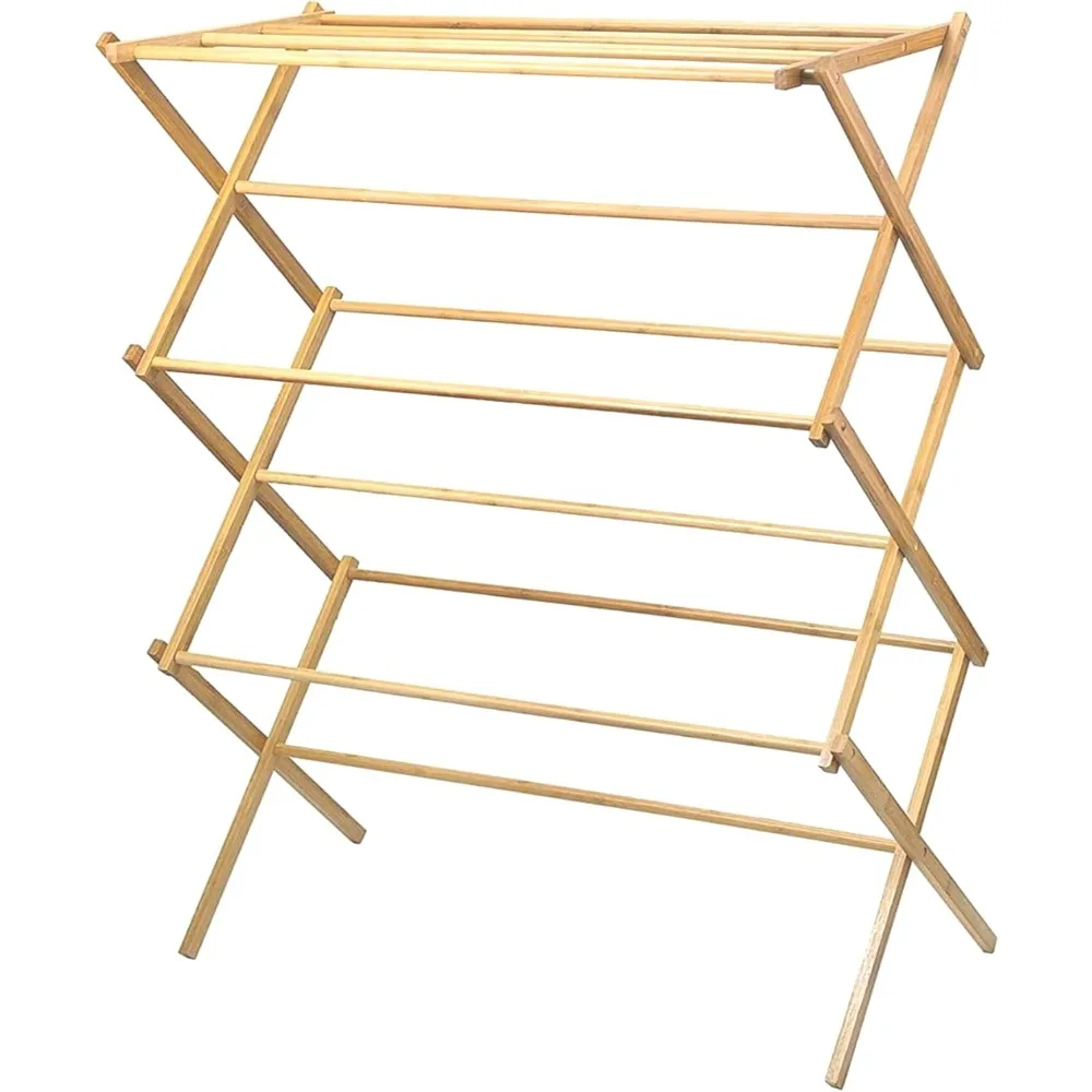 Home-it Wooden Clothes Drying Rack for Laundry - Collapsible Folding Bamboo Laundry Drying Rack for Drying Clothes - Heavy Duty
Home-it Wooden Clothes Drying Rack for Laundry - Collapsible Folding Bamboo Laundry Drying Rack for Drying Clothes - Heavy Duty