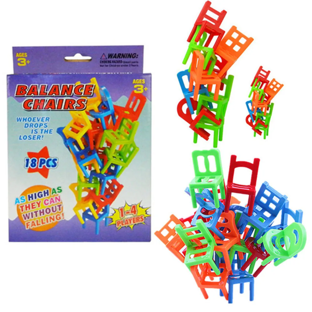 18Pcs/set Mini Stacking Chairs Game Block Balance Toy Parent Child Funny Interactive Game Kid Educational equipment
18Pcs/set Mini Stacking Chairs Game Block Balance Toy Parent Child Funny Interactive Game Kid Educational equipment