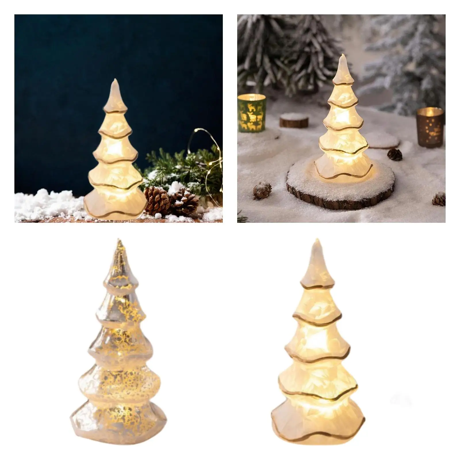 Lighted Glass Tabletop Artificial Christmas Tree Night Lamp Christmas Decor
Lighted Glass Tabletop Artificial Christmas Tree Night Lamp Christmas Decor