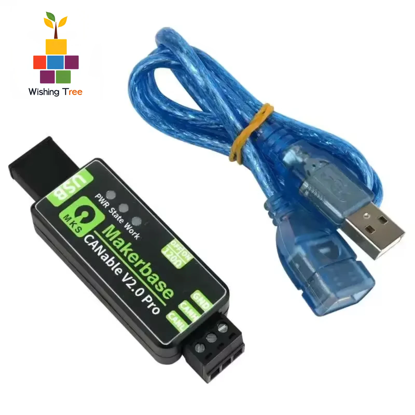 Анализатор адаптера Makerbase CANable 2.0 USB-CAN с поддержкой CAN FD/Slcan/SocketCAN
Анализатор адаптера Makerbase CANable 2.0 USB-CAN с поддержкой CAN FD/Slcan/SocketCAN