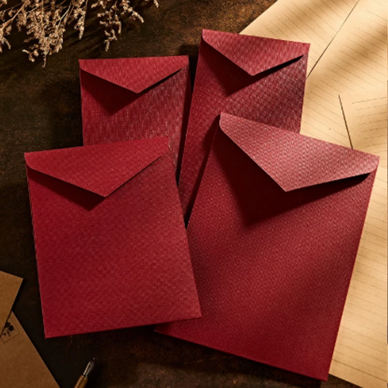 30pcs 22x11cm Wine Red Envelope for Wedding 300g Linen Paper Confession Card Invitation Business Stationery Supplies Storage Bag
30pcs 22x11cm Wine Red Envelope for Wedding 300g Linen Paper Confession Card Invitation Business Stationery Supplies Storage Bag