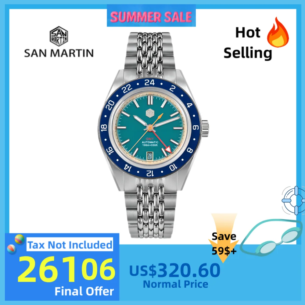 San Martin оригинальные 39,5 мм NH34 GMT мужские механические наручные часы Fly с регулируемой застежкой спортивные часы водонепроницаемые 10 бар Relojes SN0116
San Martin оригинальные 39,5 мм NH34 GMT мужские механические наручные часы Fly с регулируемой застежкой спортивные часы водонепроницаемые 10 бар Relojes SN0116