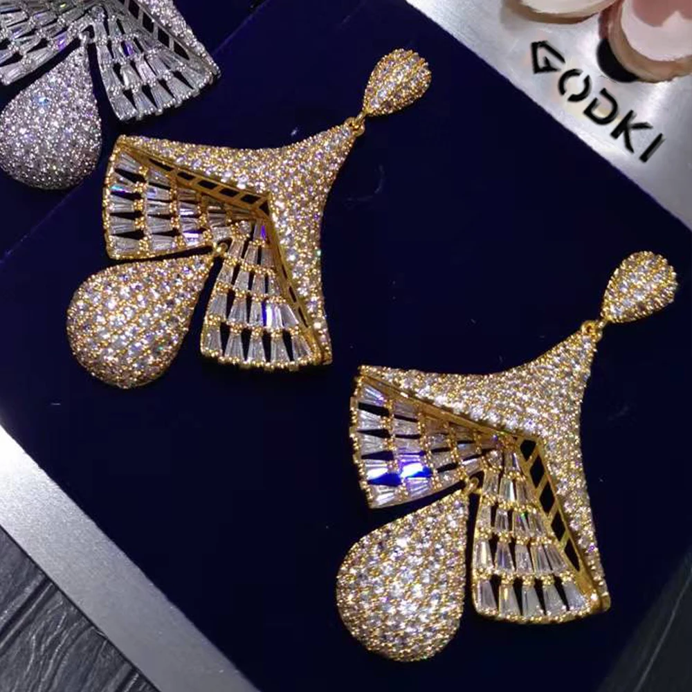 GODKI New Luxury African Earrings For Women Wedding Party Cubic Zirconia Crystal CZ Statement Indian Jewelry Brincos Bijoux
GODKI New Luxury African Earrings For Women Wedding Party Cubic Zirconia Crystal CZ Statement Indian Jewelry Brincos Bijoux
