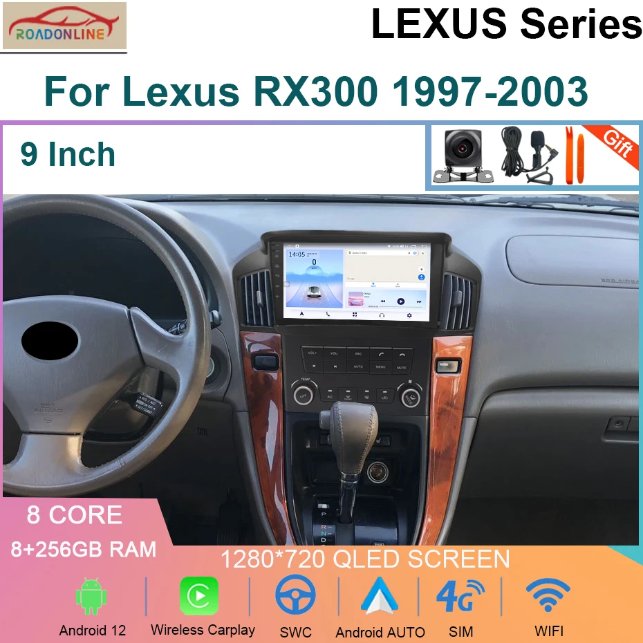 9INCH Android 12 8+256GB Car Radio For Lexus RX300 1997-2003 Car Multimedia GPS Player 4G WiFi Carplay
9INCH Android 12 8+256GB Car Radio For Lexus RX300 1997-2003 Car Multimedia GPS Player 4G WiFi Carplay