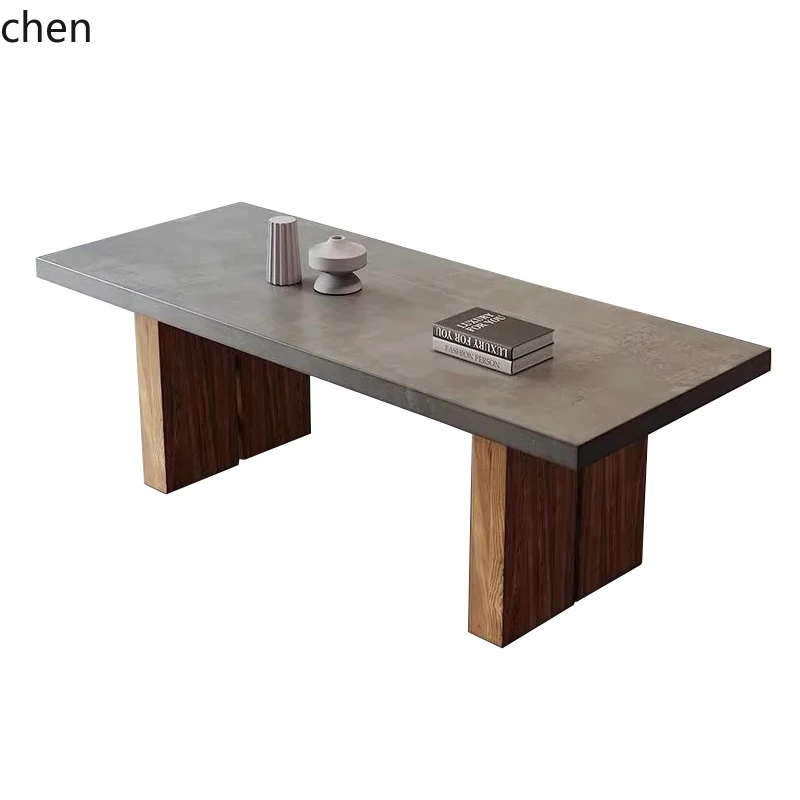 ZC dining table all solid wood simple imitation cement gray desktop retro dining table rectangular office workbench
ZC dining table all solid wood simple imitation cement gray desktop retro dining table rectangular office workbench