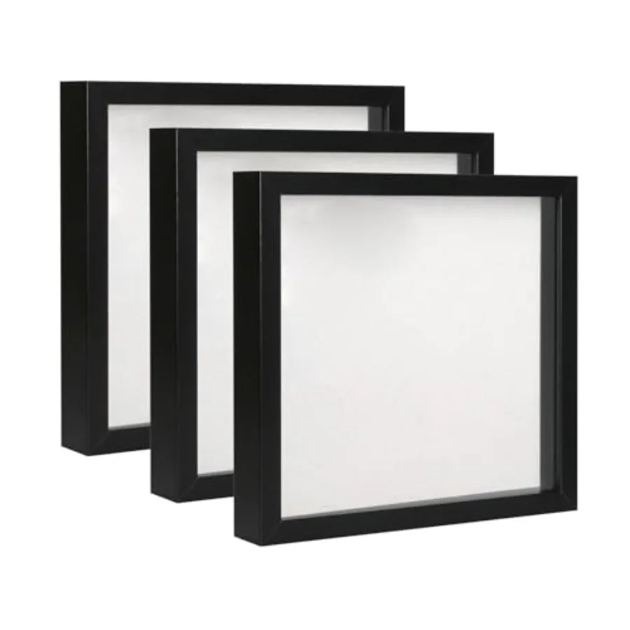 Elegant Deep Wood Shadow Box Frames - Set of 3 10x10 Inch Display Cases with Real Glass and Linen Backboard, Perfect for Showca
Elegant Deep Wood Shadow Box Frames - Set of 3 10x10 Inch Display Cases with Real Glass and Linen Backboard, Perfect for Showca