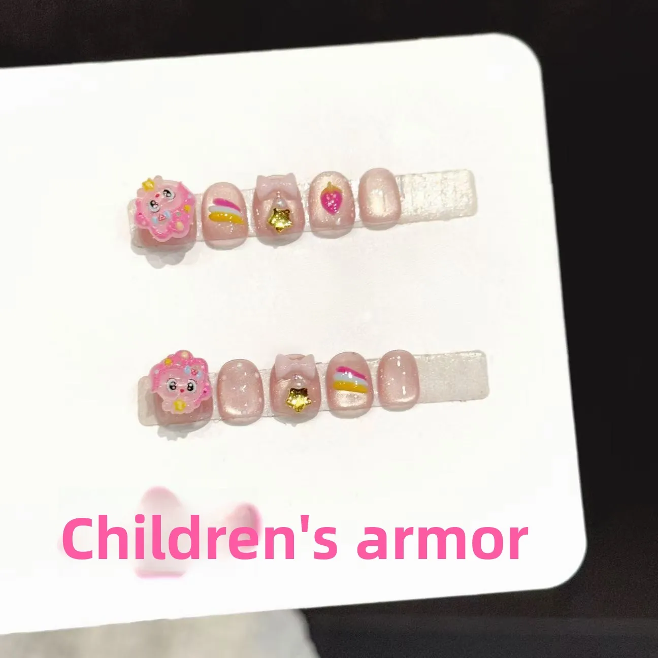 10PCS Handmade Nail Art Pink Dream Cartoon Dolls Cute Kids Nail Stickers 3-10 Years With 4-PIECE Tools Super-Strong Nail Adhesi
10PCS Handmade Nail Art Pink Dream Cartoon Dolls Cute Kids Nail Stickers 3-10 Years With 4-PIECE Tools Super-Strong Nail Adhesi