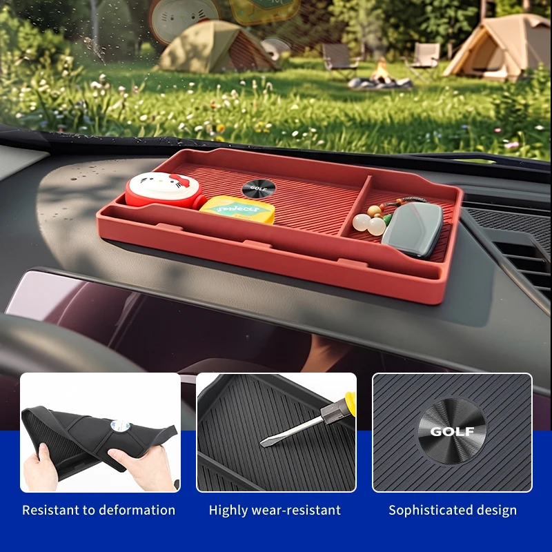 Car Dashboard Storage Box CD Texture Silicone Scratch-Resistant For VW Golf GTI Polo Passat Scirocco Tiguan Jetta T-ROC Touareg
Car Dashboard Storage Box CD Texture Silicone Scratch-Resistant For VW Golf GTI Polo Passat Scirocco Tiguan Jetta T-ROC Touareg
