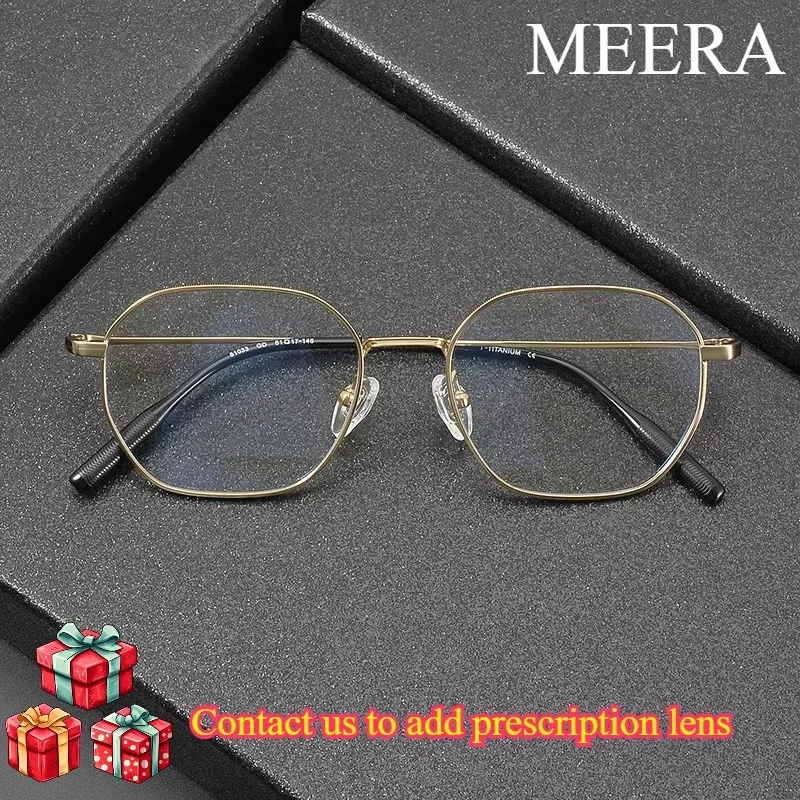 81033 Men's Ultra-Light Pure Titanium Glasses Frame Business Square Flexible Optical Women's Prescription Irregularity Eyelasses
81033 Men's Ultra-Light Pure Titanium Glasses Frame Business Square Flexible Optical Women's Prescription Irregularity Eyelasses