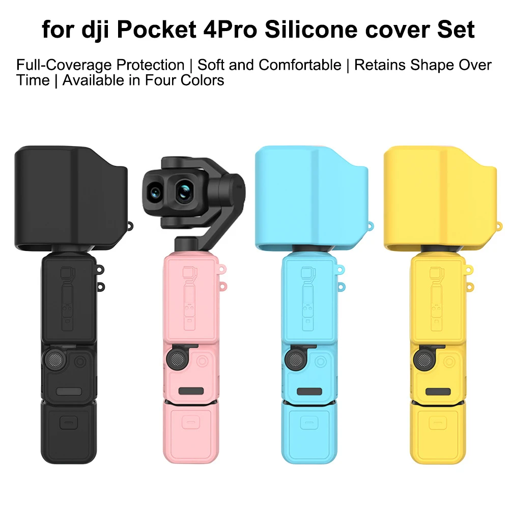 for DJI Pocket 4 Pro Silicone Case Full Protective Cover Shockproof Drop Proof with Heat Dissipation Grille
for DJI Pocket 4 Pro Silicone Case Full Protective Cover Shockproof Drop Proof with Heat Dissipation Grille 