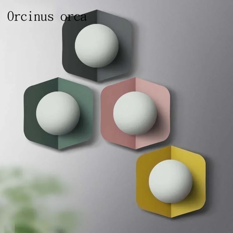 Nordic creative personality color wall lamp living room hallway bedroom bedside lamp modern minimalist iron art LED wall lamp
Nordic creative personality color wall lamp living room hallway bedroom bedside lamp modern minimalist iron art LED wall lamp