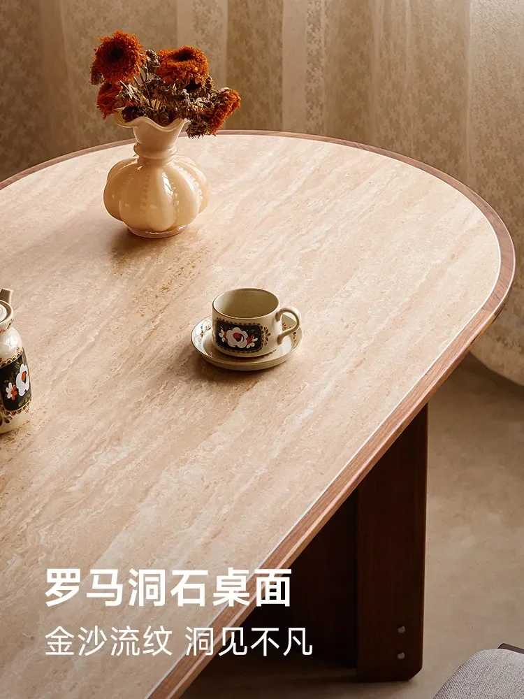 b22 travertine rock slab dining table middle ancient cream wind solid wood long desk
b22 travertine rock slab dining table middle ancient cream wind solid wood long desk